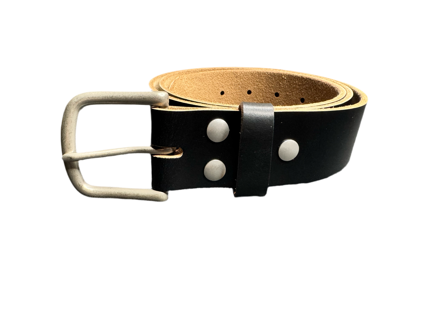 Kinnickinnic Leather Belt - Black